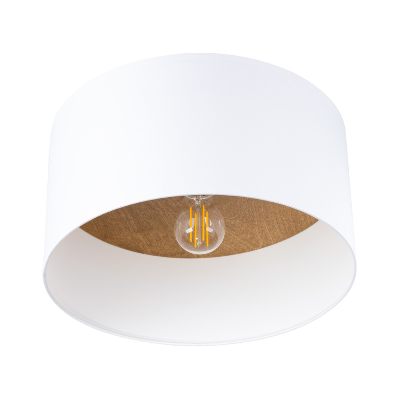 Plafonnier Solaear blanc/marron clair