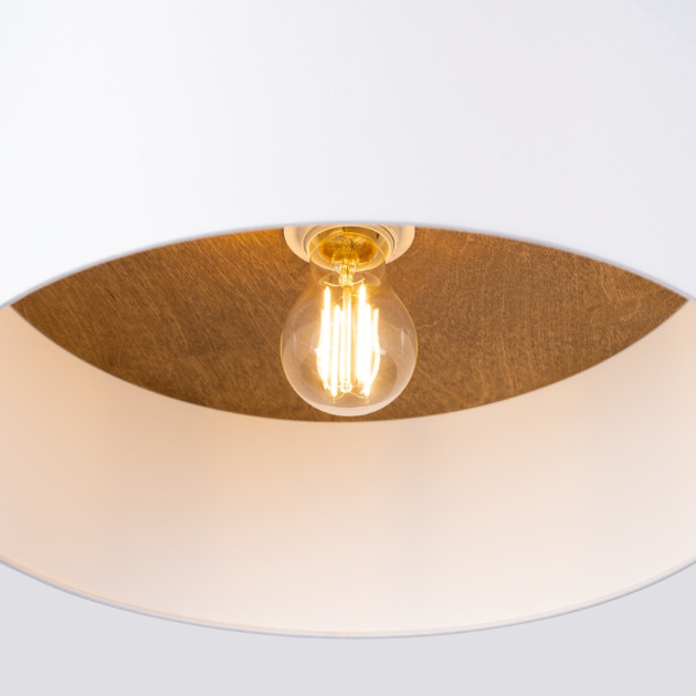 Plafonnier Solaear blanc/marron clair