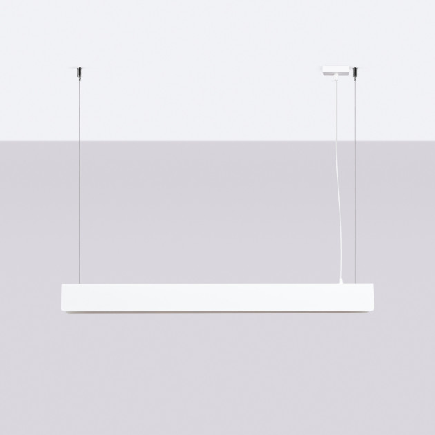 Lampe suspendue Lineaiana blanc