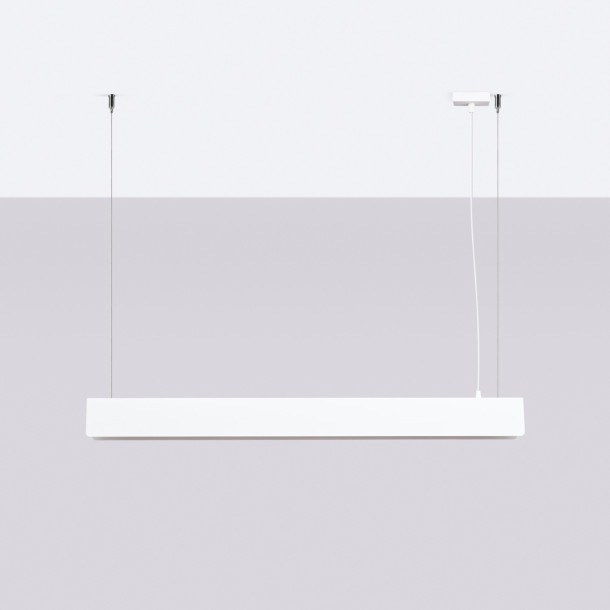Lampe suspendue Lineaiana blanc