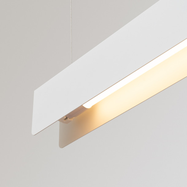 Lampe suspendue Lineaiana blanc
