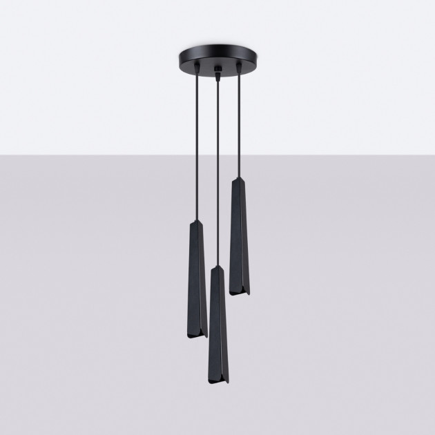 Lampe suspendue Lineaaeen 3P noir