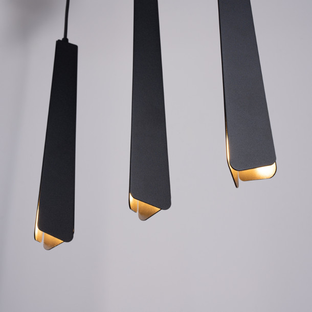 Lampe suspendue Lineaaeen 3L noir