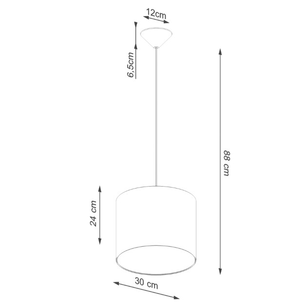 Lampe suspendue Lumyna 30 noir