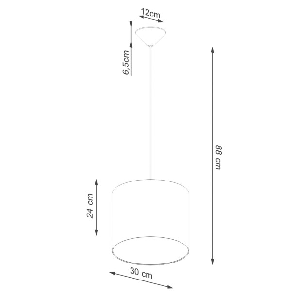 Lampe suspendue Lumyna 30 noir