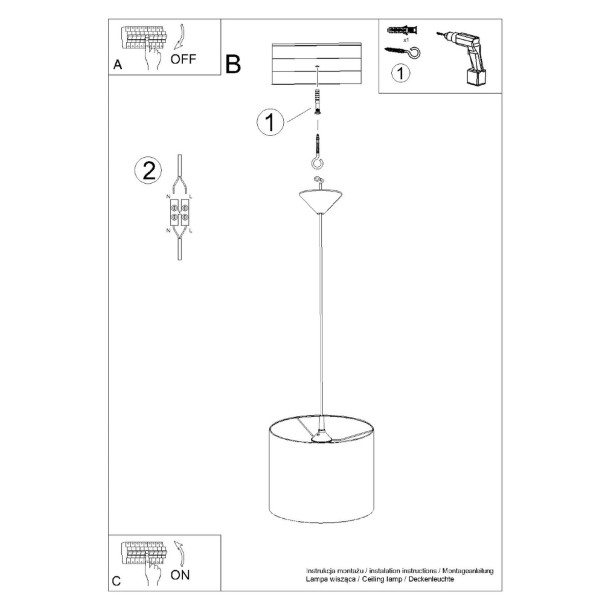 Lampe suspendue Lumyna 30 noir