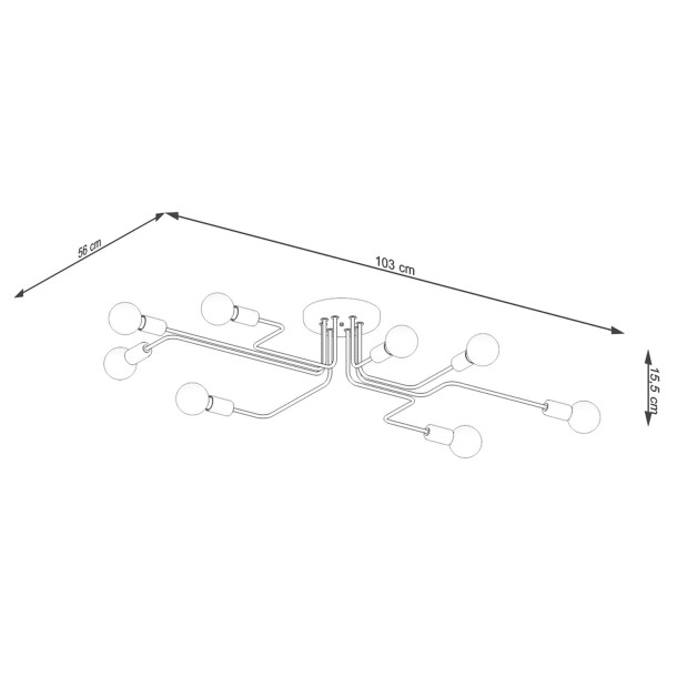 Lustre Lumyis 8 blanc