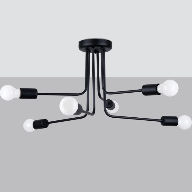 Lustre Novaena 6 noir