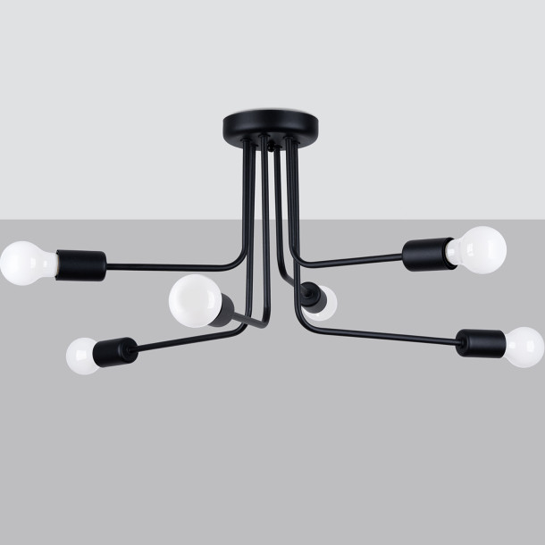 Lustre Novaena 6 noir