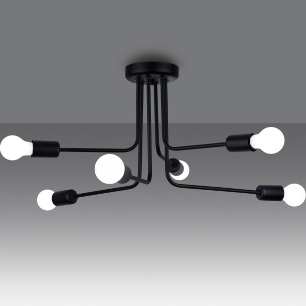 Lustre Novaena 6 noir