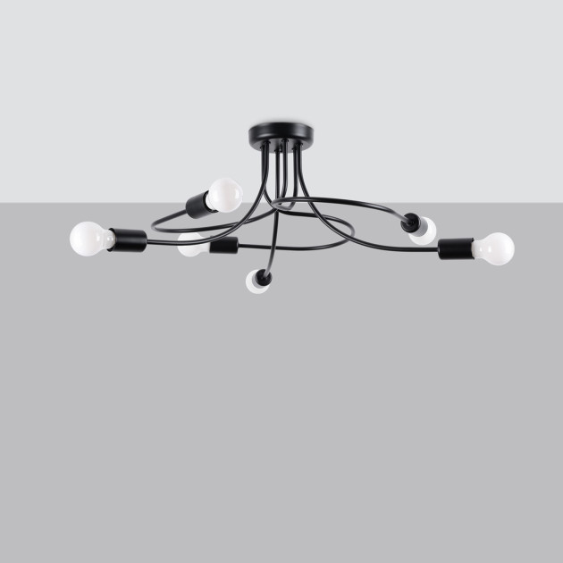 Lustre Velaeor 6 noir