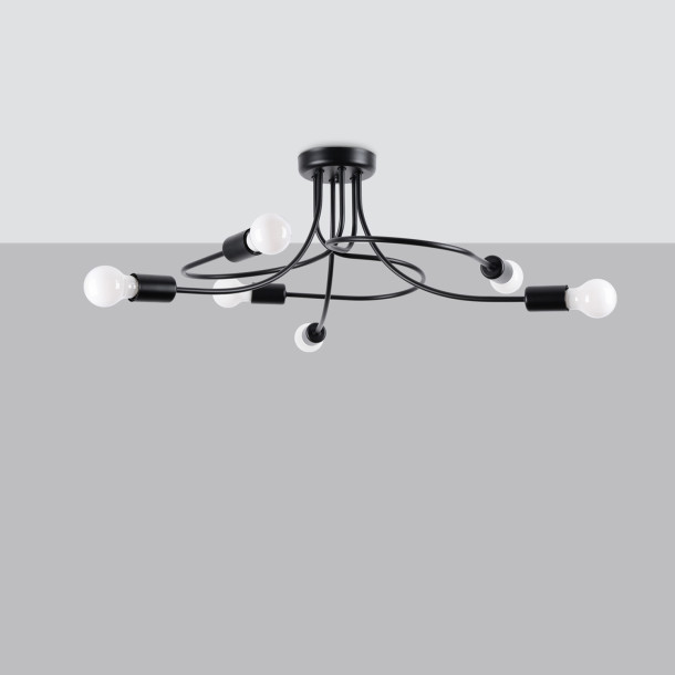 Lustre Velaeor 6 noir
