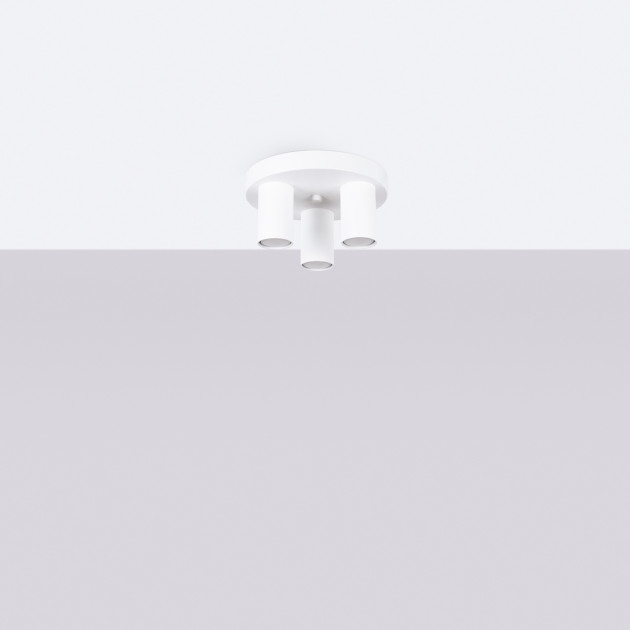 Plafonnier Noraaena 3P blanc