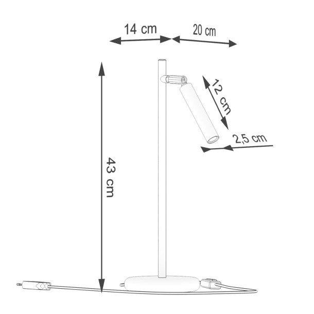 Lampe à poser Noraaeen blanc