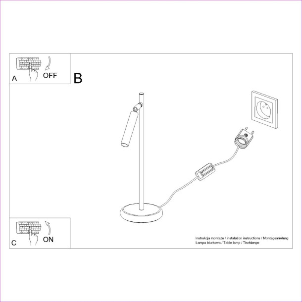 Lampe à poser Noraaeen blanc