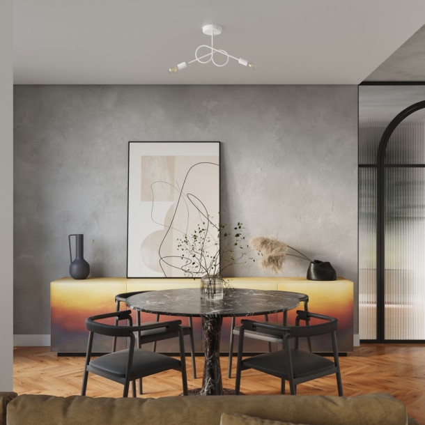 Lustre Aureais 2 blanc