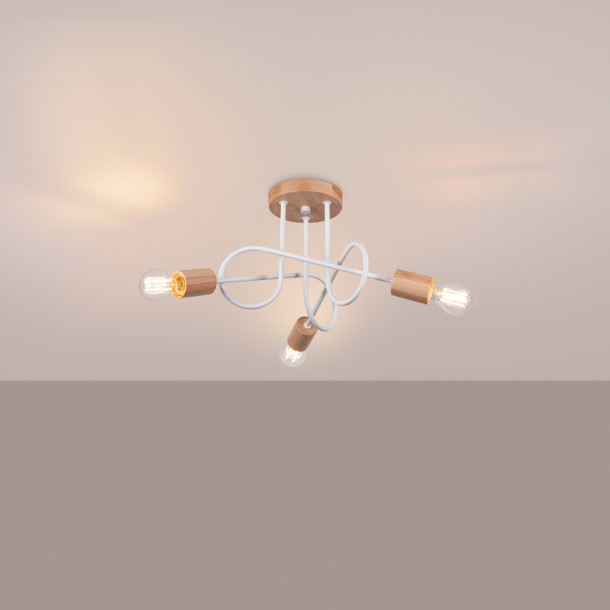 Lustre Veraona 3 blanc