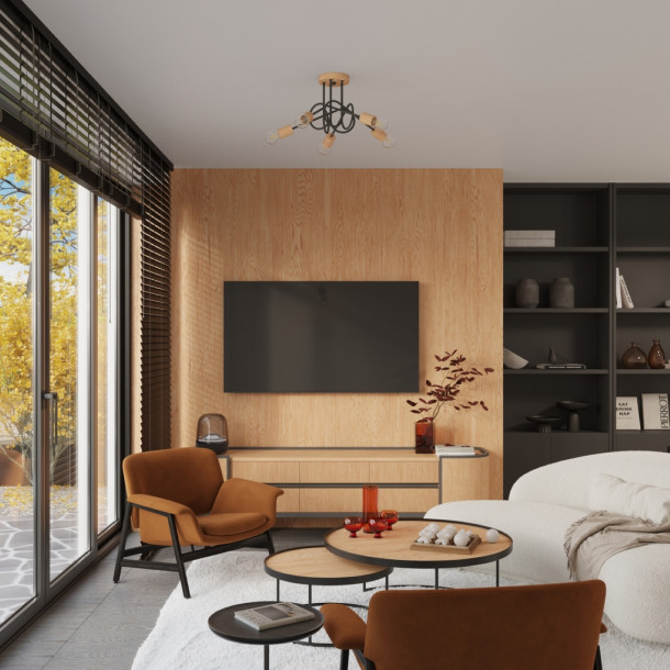 Lustre Veraona 3 schwarz