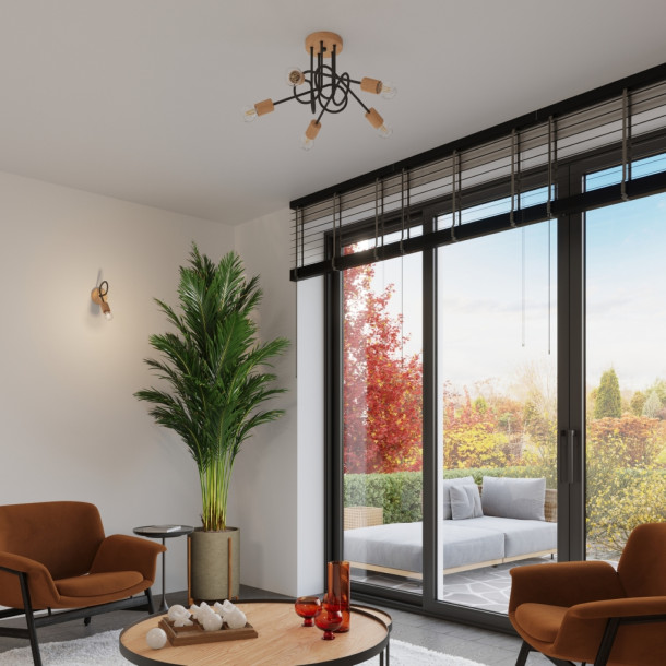 Lustre Veraona 3 schwarz