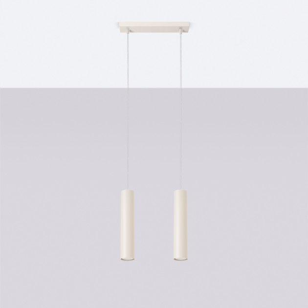 Lampe suspendue Noraaena 2 beige