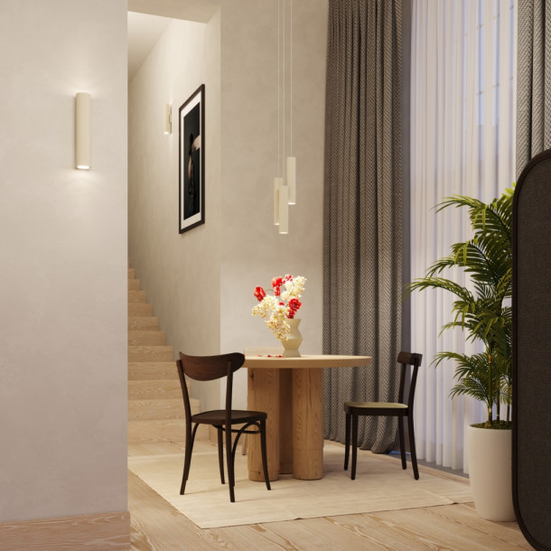 Lampe suspendue Noraaena 2 beige