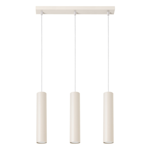 Lampe suspendue Noraaena 3L beige