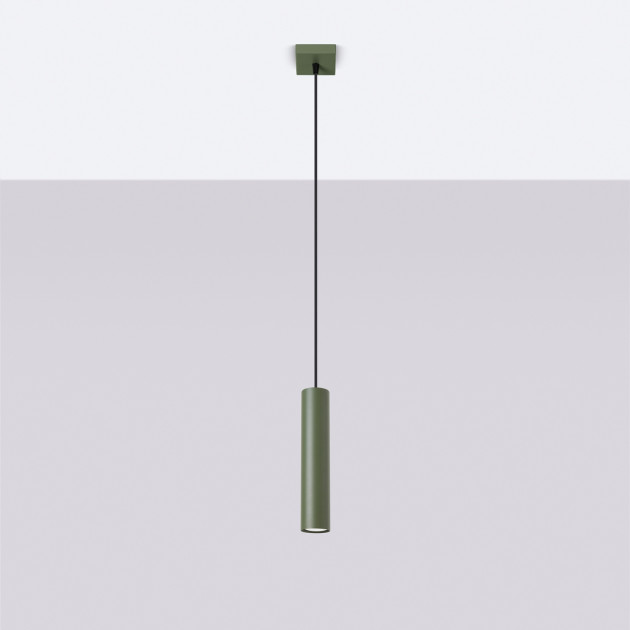 Lampe pendante Noraaena 1 vert olive
