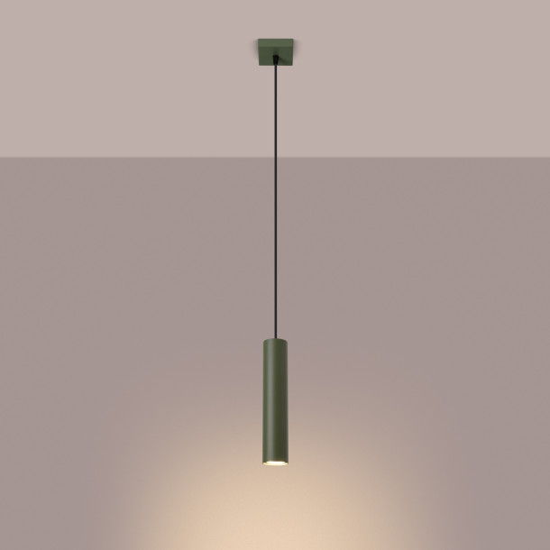Lampe pendante Noraaena 1 vert olive