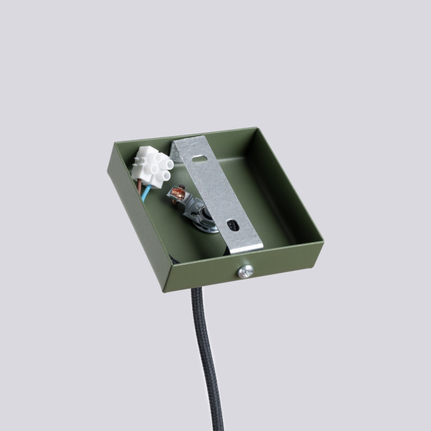 Lampe pendante Noraaena 1 vert olive
