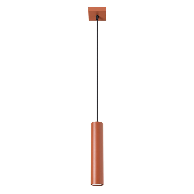 Lampe suspendue Noraaena 1 rouge ocre