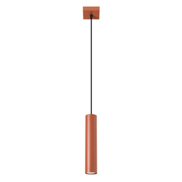 Lampe suspendue Noraaena 1 rouge ocre