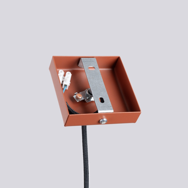 Lampe suspendue Noraaena 1 rouge ocre