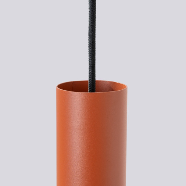 Lampe suspendue Noraaena 3L rouge ocre