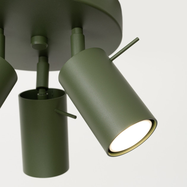 Plafonnier Veraaeen 3P vert olive
