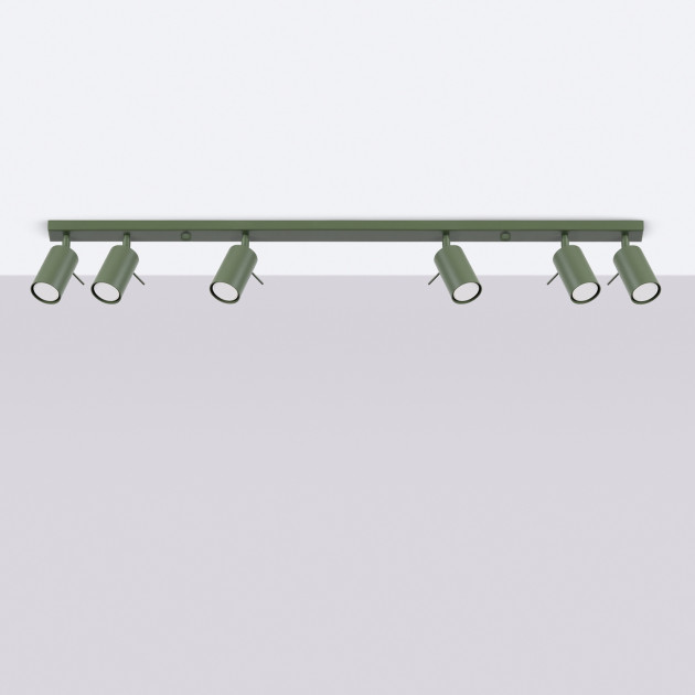 Plafonnier Veraaeen 6L vert olive