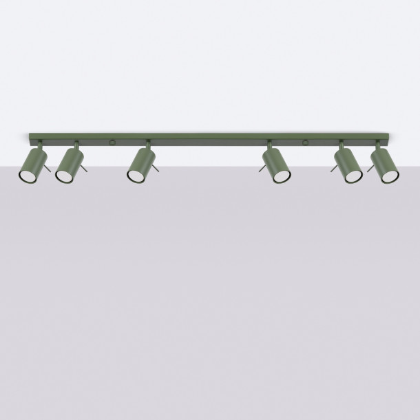 Plafonnier Veraaeen 6L vert olive