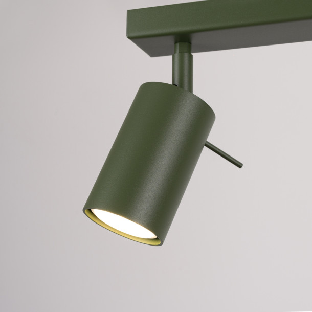 Plafonnier Veraaeen 6L vert olive