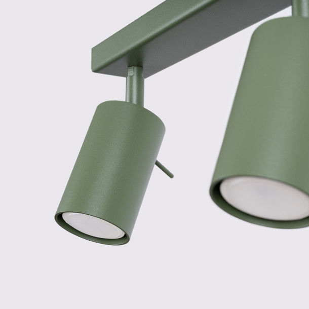 Plafonnier Veraaeen 6L vert olive