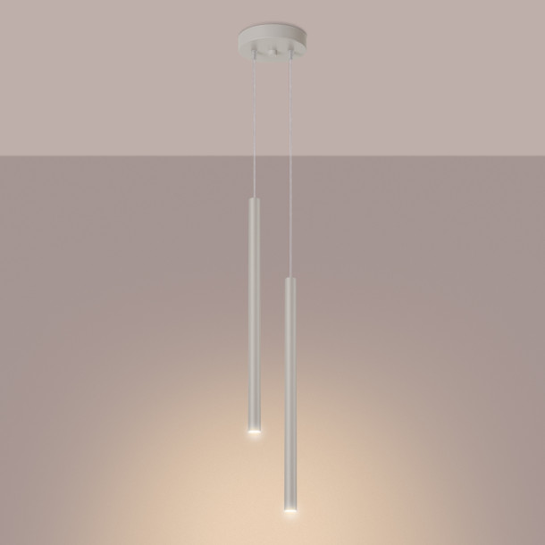 Lampe suspendue Noraaeen 2 beige