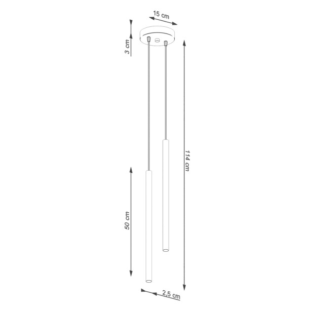 Lampe suspendue Noraaeen 2 beige