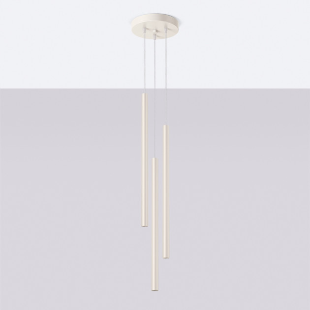 Lampe suspendue Noraaeen 3P beige