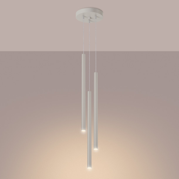 Lampe suspendue Noraaeen 3P beige