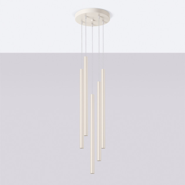 Lampe suspendue Noraaeen 5P beige