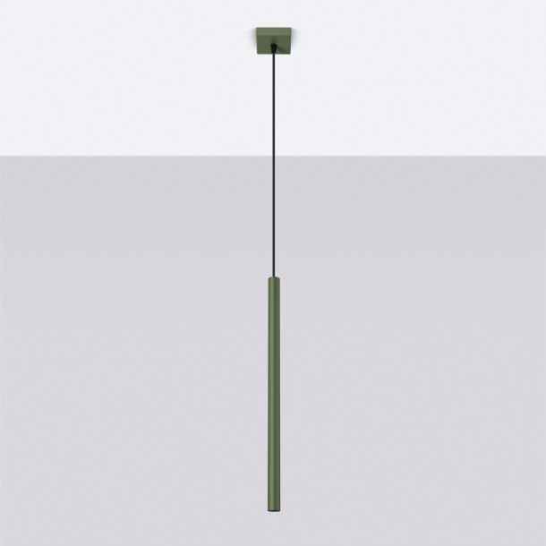 Lampe pendante Noraaeen 1 vert olive