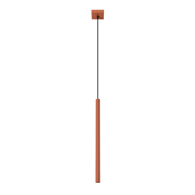 Lampe suspendue Noraaeen 1 rouge ocre