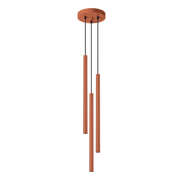 Lampe suspendue Noraaeen 3P rouge ocre
