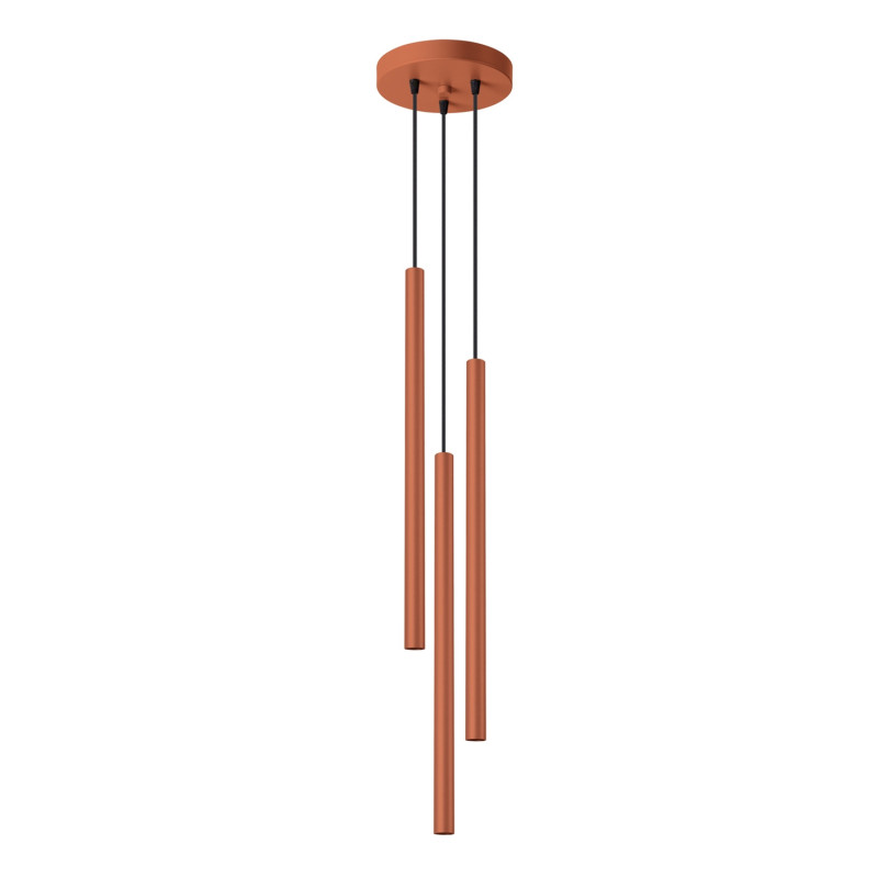 Lampe suspendue Noraaeen 3P rouge ocre
