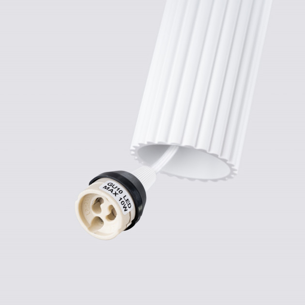 Lampe suspendue Elaen 1 blanc