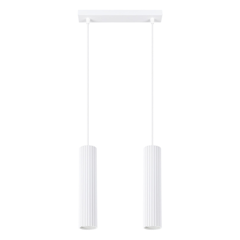 Lampe suspendue Elaen 2 blanc