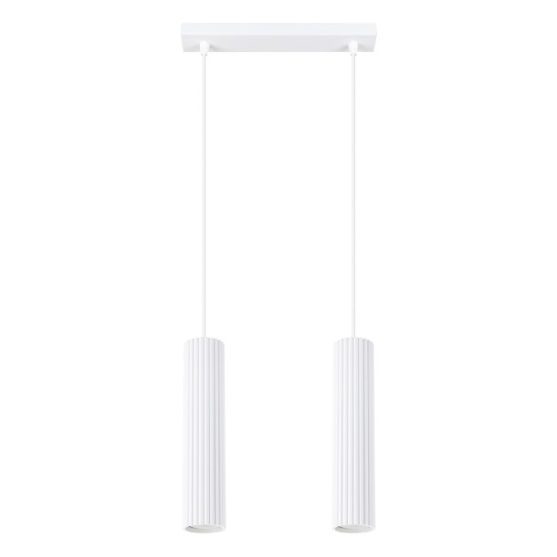 Lampe suspendue Elaen 2 blanc